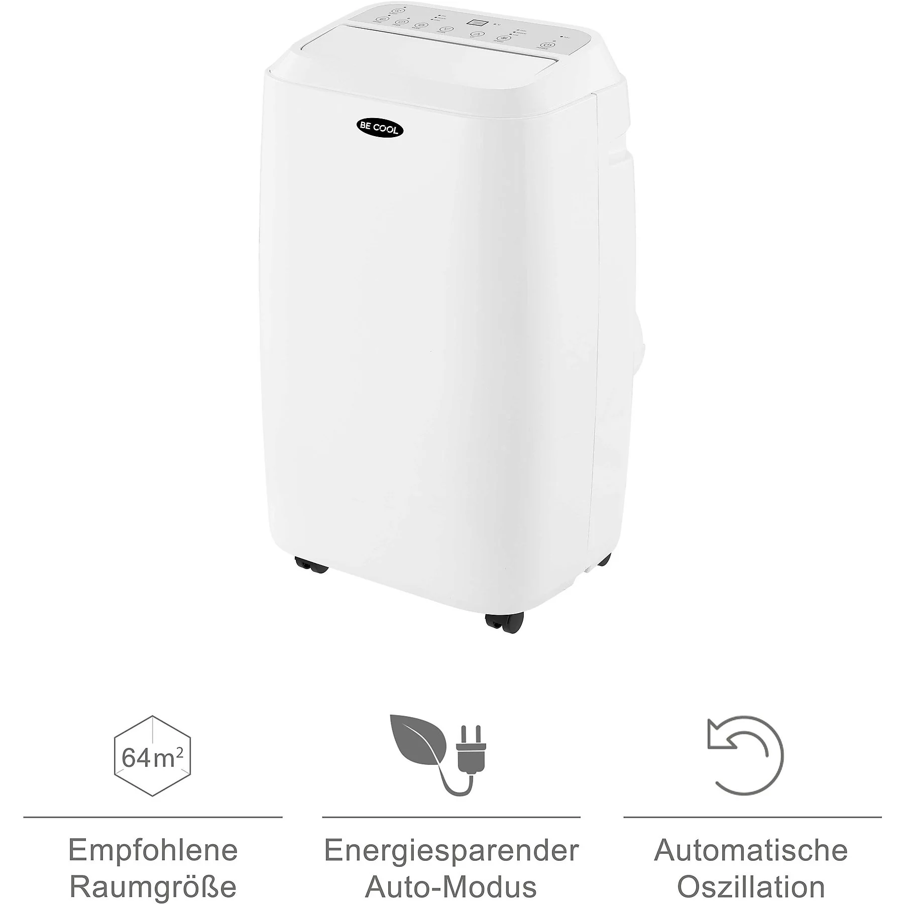 BECOOL BC18KL2101F Klimaanlage weiß für Räume bis 160 m3 EEK A