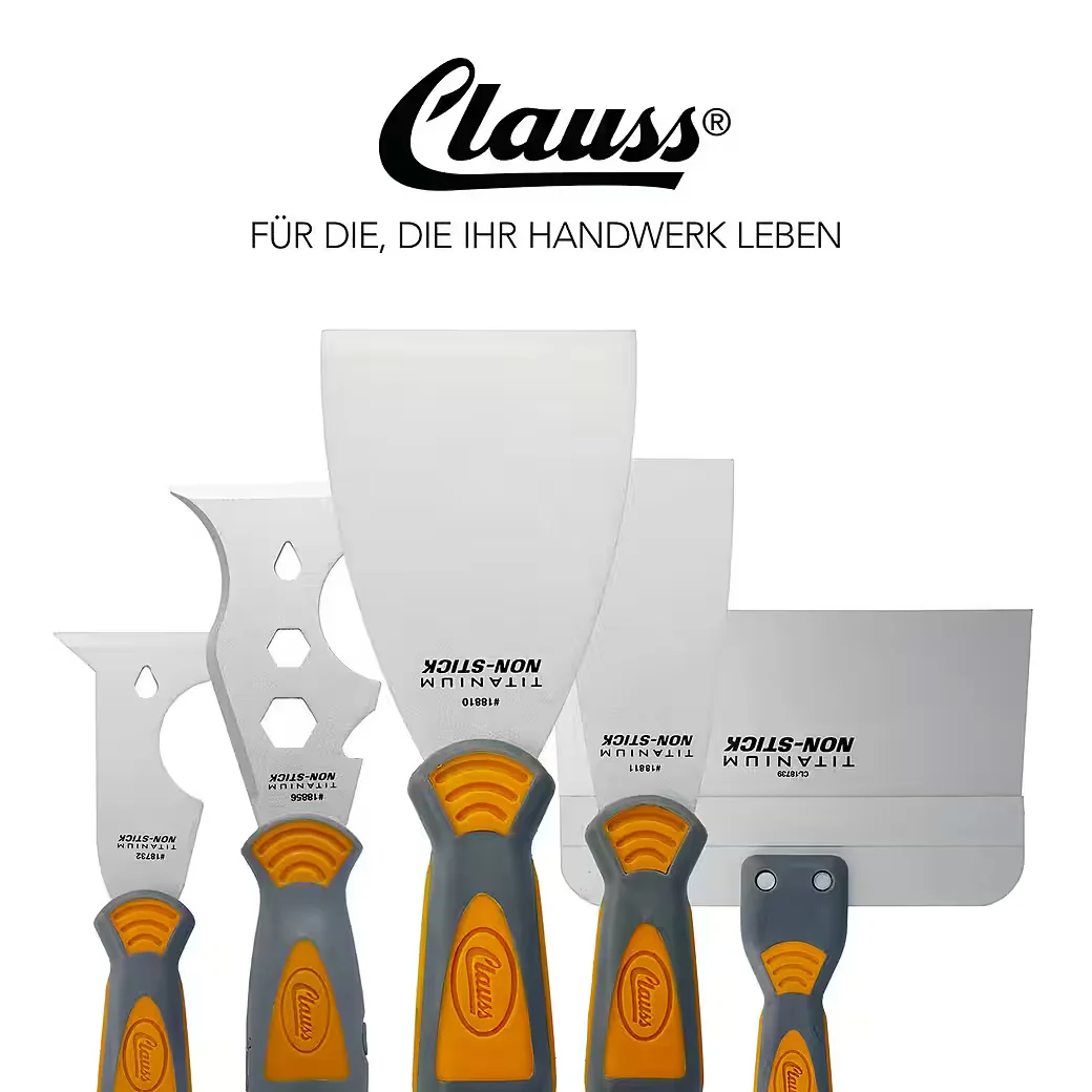 Clauss 6 in 1 Spachtel Malerwerkzeug Titanium Antihaft Softgrip