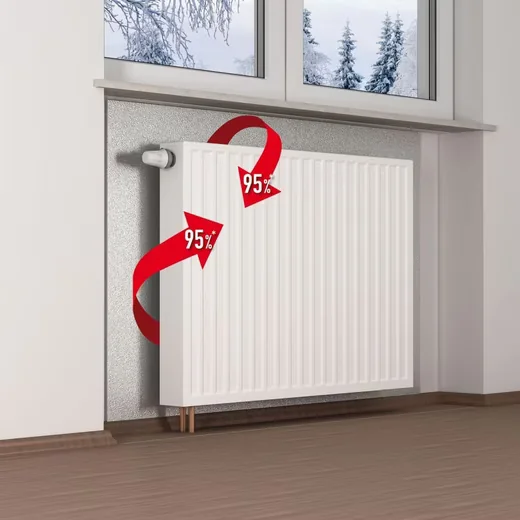 CLIMAPOR Isoliertapete EPS Dämmplatte alukaschiert 0,5 x 0,5 m