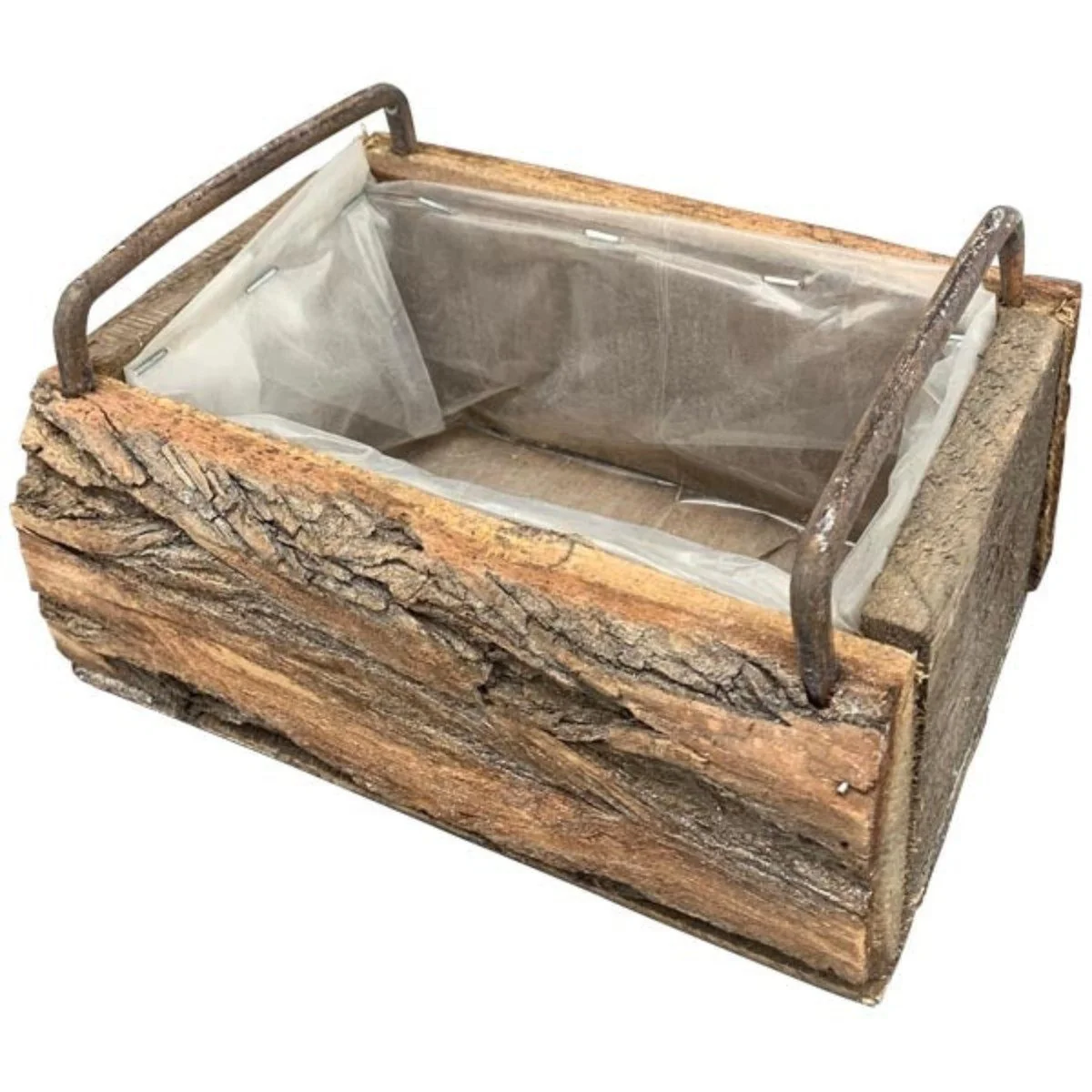 FINEHOMEGARDEN Blumenkasten Holz mit Griff 20x15x8,5 und 30x15x8,5