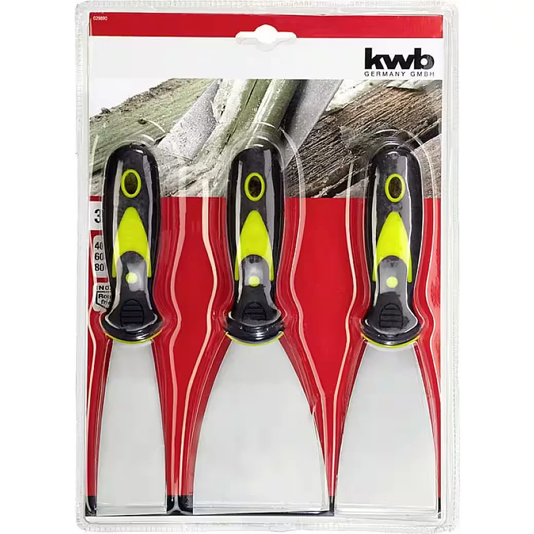 KWB Breitspachtel Malerspachtel Set rostfrei 3-teilig 029890