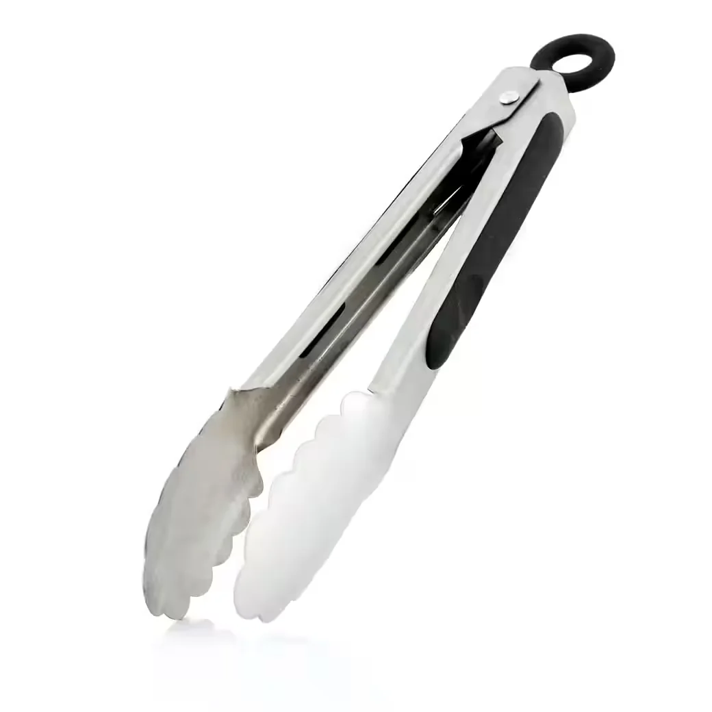 BBQ-TORO Grillzange aus Edelstahl 27 cm hitzebeständige Küchenzange
