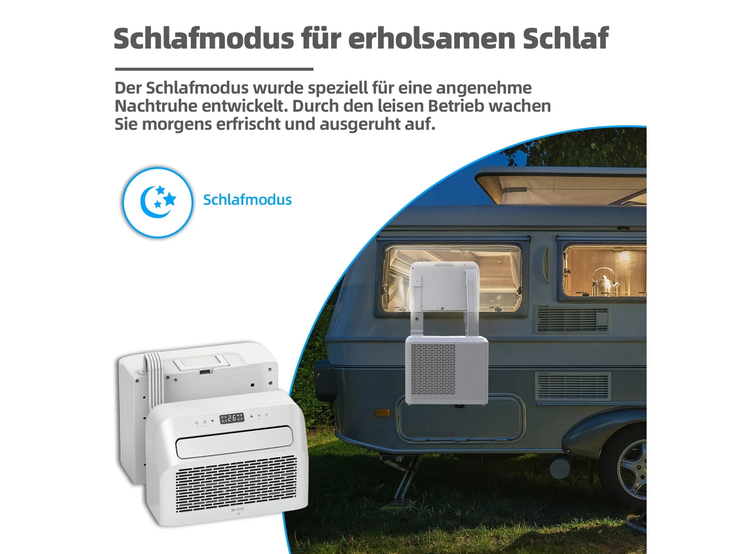 BE COOL 3in1 Caravan Split-Klimaanlage BC5CSKL 5.000 BTU/h WiFi