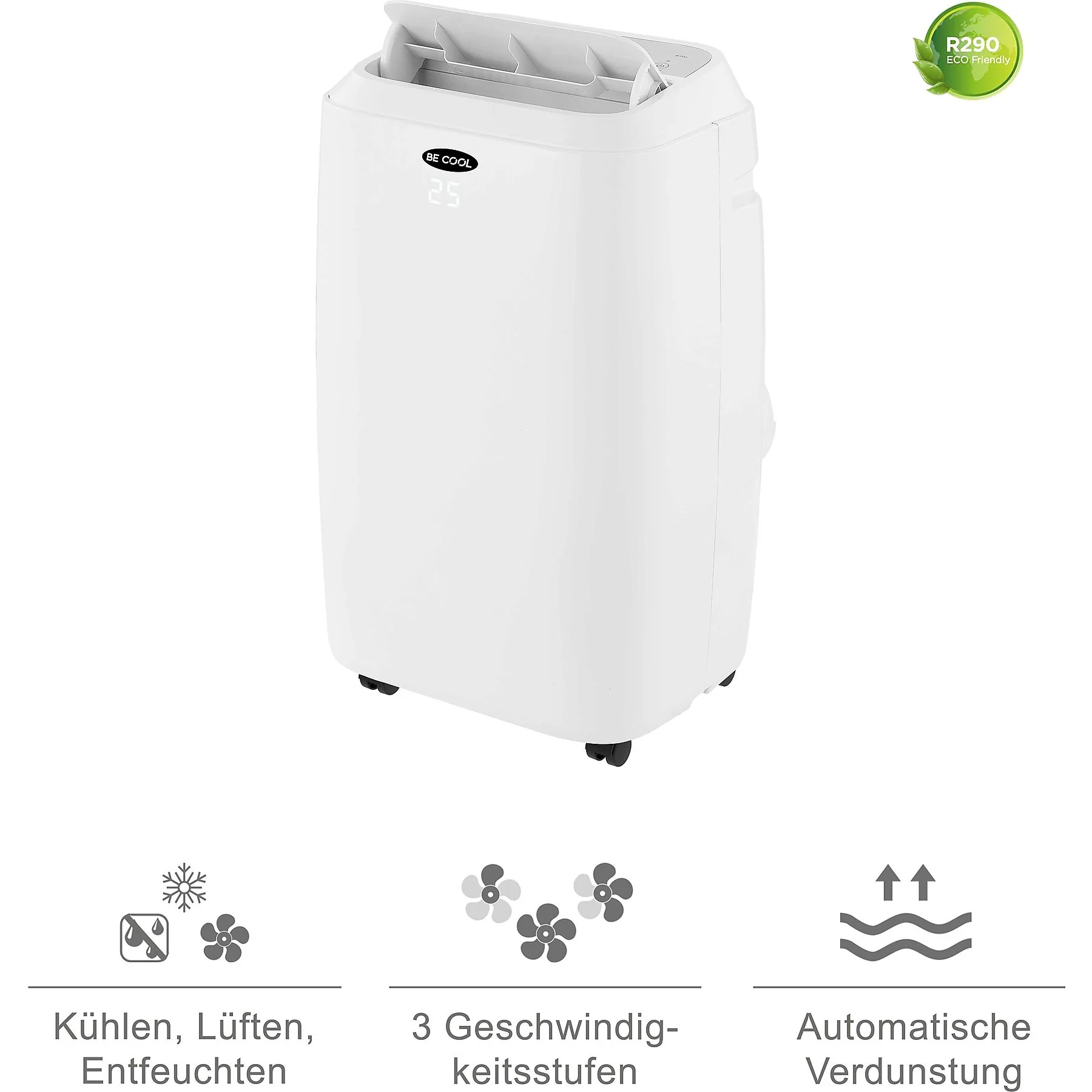 BECOOL BC18KL2101F Klimaanlage weiß für Räume bis 160 m3 EEK A