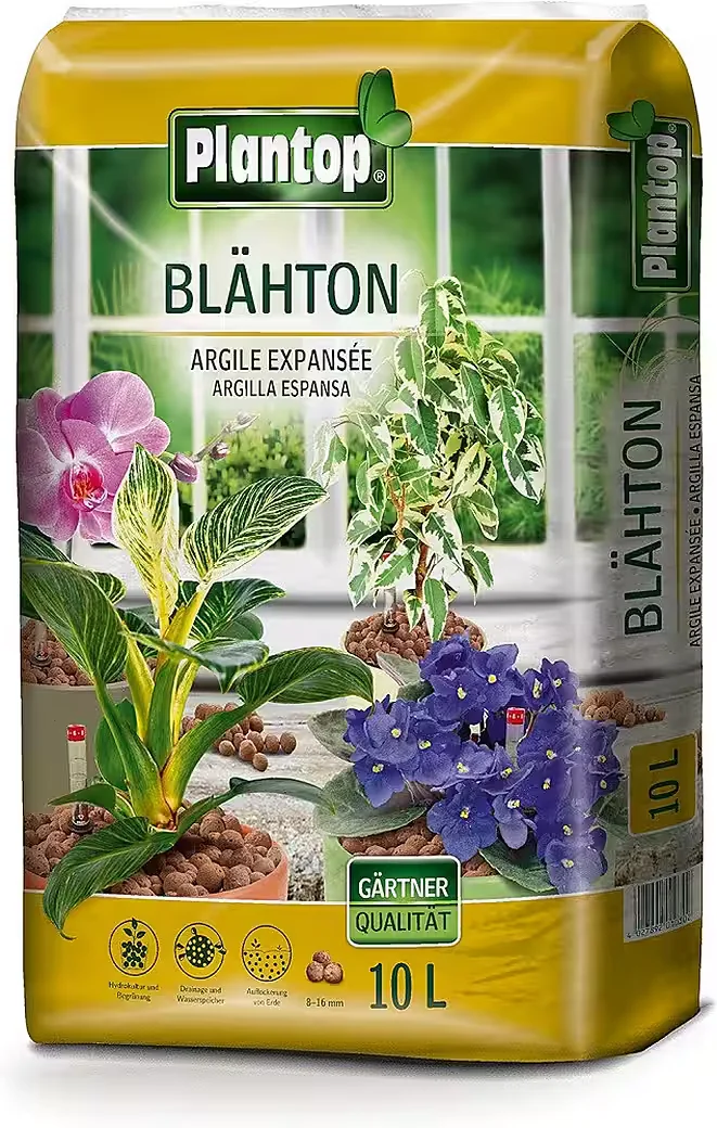 PLANTOP Blähton Tongranulat 10 Liter für Drainage Hydrokultur