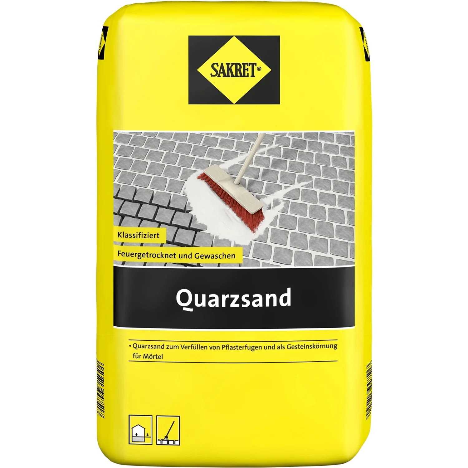 SAKRET Quarzsand 10 kg Bausand Fugensand Pflasterfugen