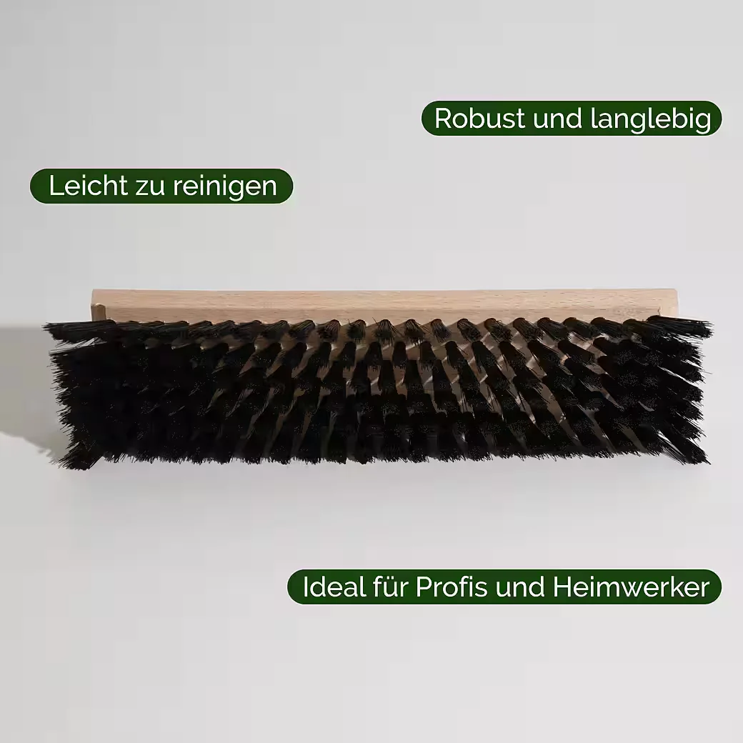 VELUXIS Tapezierbürste 23,5 x 6 cm Kunstborsten Holzgriff für Tapeten