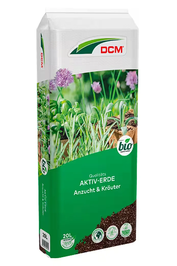 CUXIN DCM Aktiv-Erde Anzucht und Kräuter Anzucht- und Kräutererde 20 l