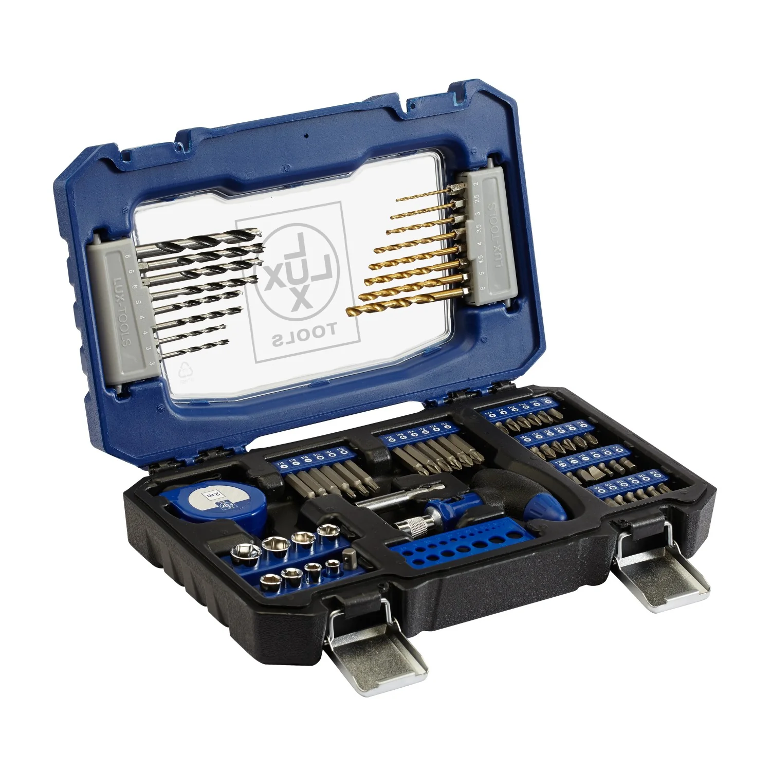 LUX-TOOLS Bohrer- und Bit-Set 66-teilig Bohrmaschine und Akkuschrauber