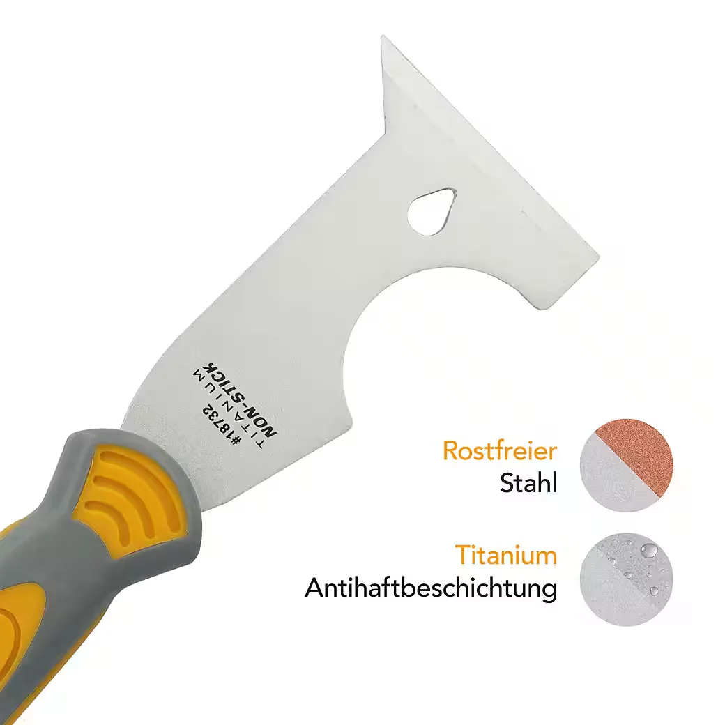 Clauss 6 in 1 Spachtel Malerwerkzeug Titanium Antihaft Softgrip