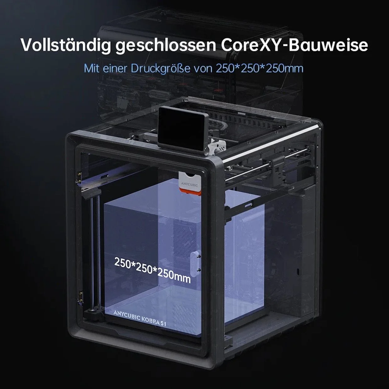 Anycubic Kobra S1 FDM 3D-Drucker für Filament PLA PETG ABS