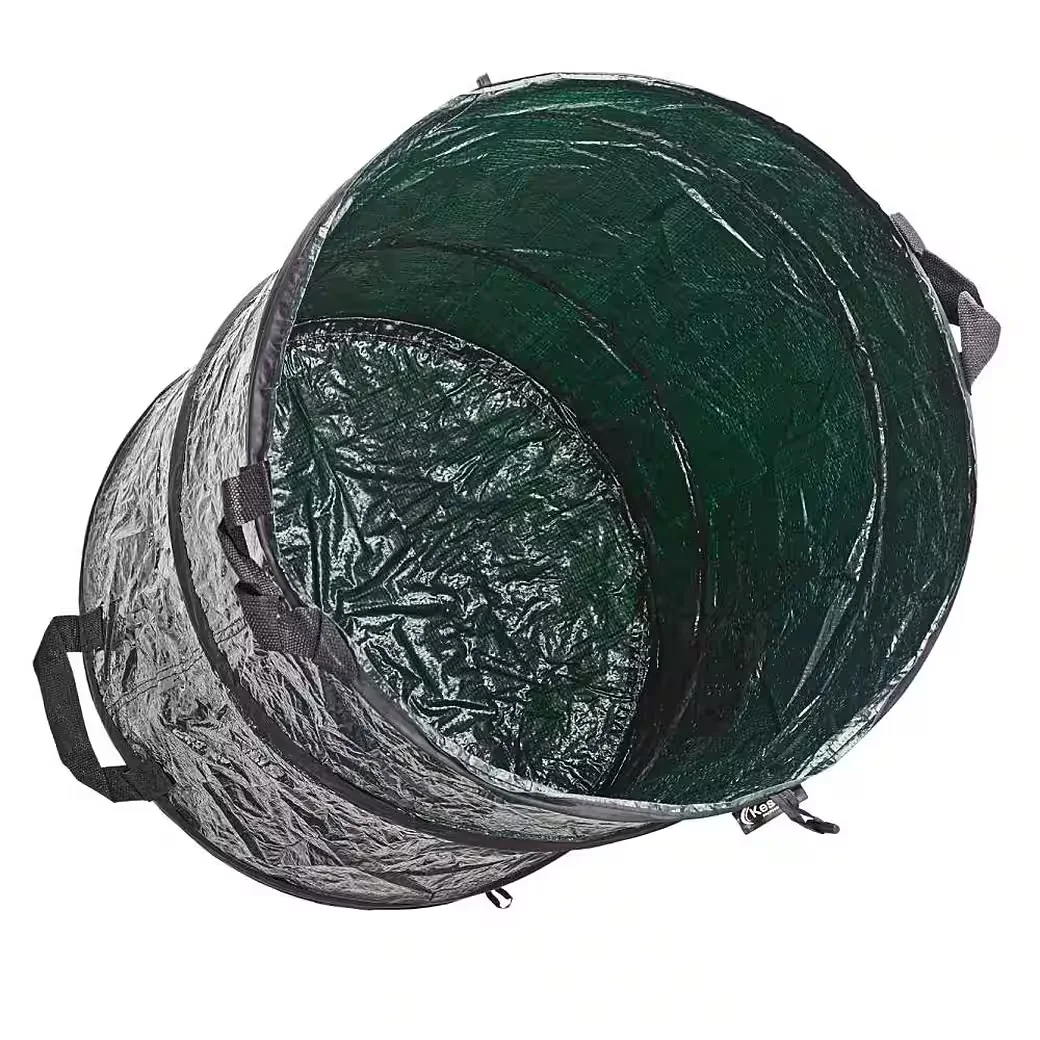 KESTEK Pop-Up Gartensack 160L PE Gartenabfallsack grün
