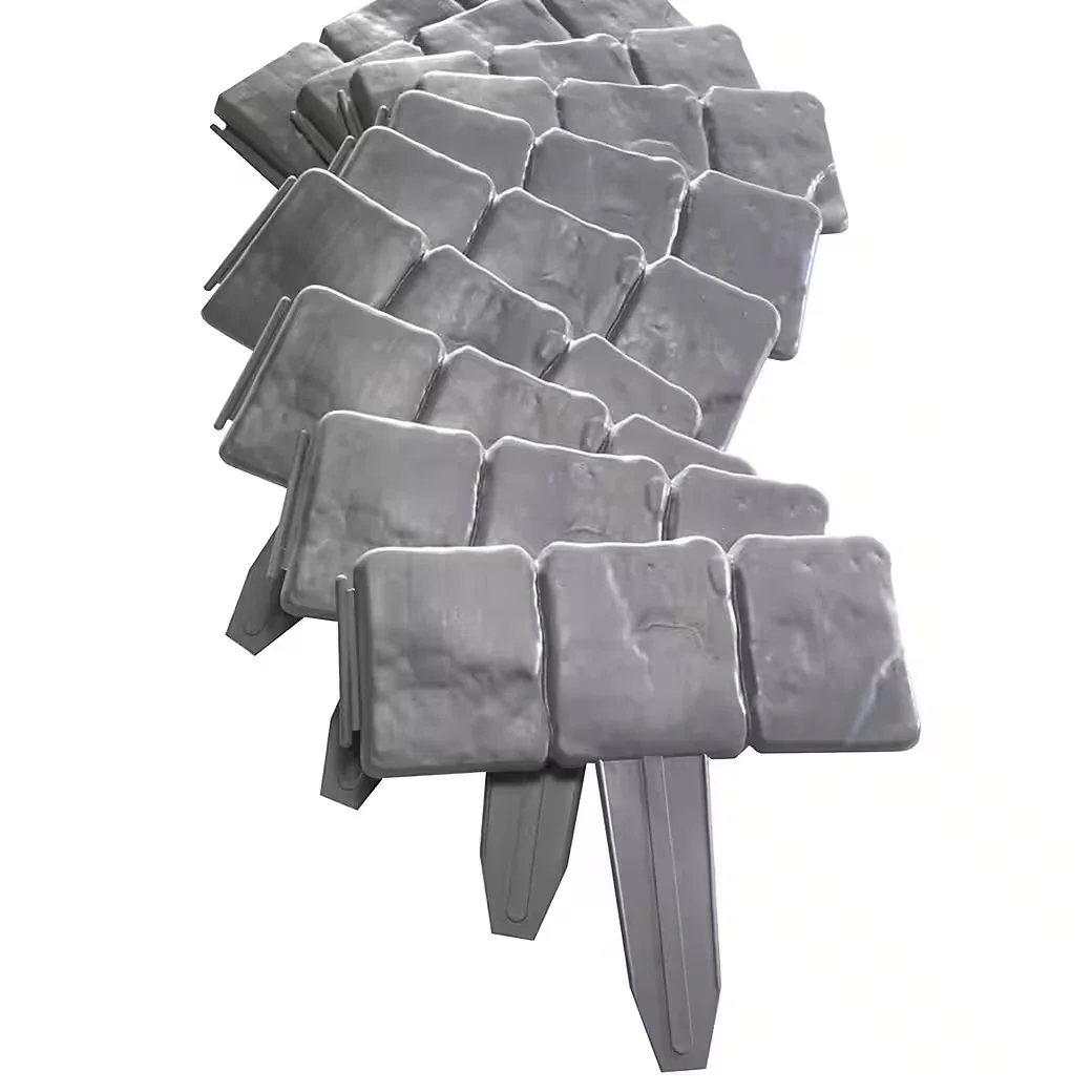 HTI-Living Beetumrandung 10 m mit Solarlichterkette, 40 Stück 25x23 cm