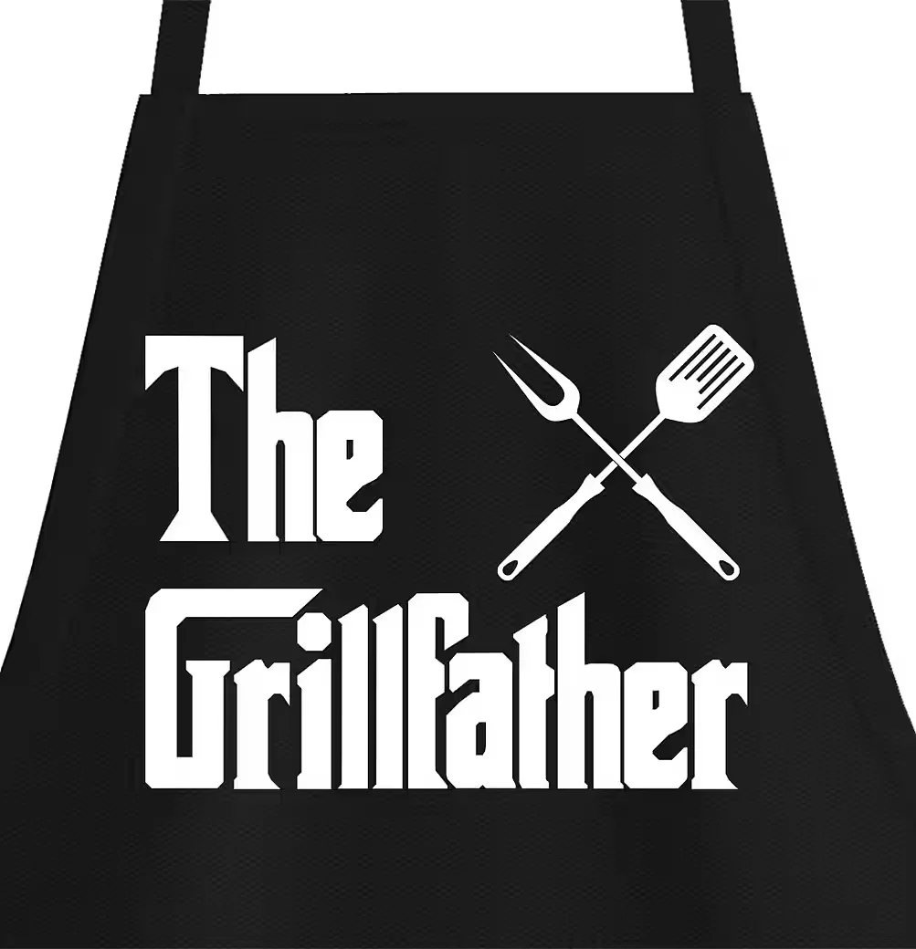 YOUTH DESIGNZ Grillschürze The Grillfather für Männer mit Spruch BBQ