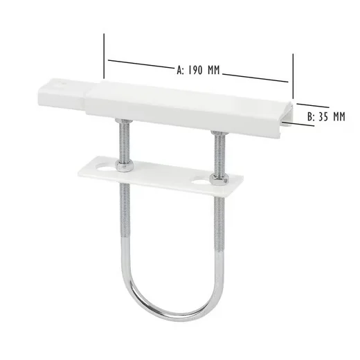 SIWITEC Heizkörperkonsole Set 2 Stück weiß 190 x 35 mm vormontiert