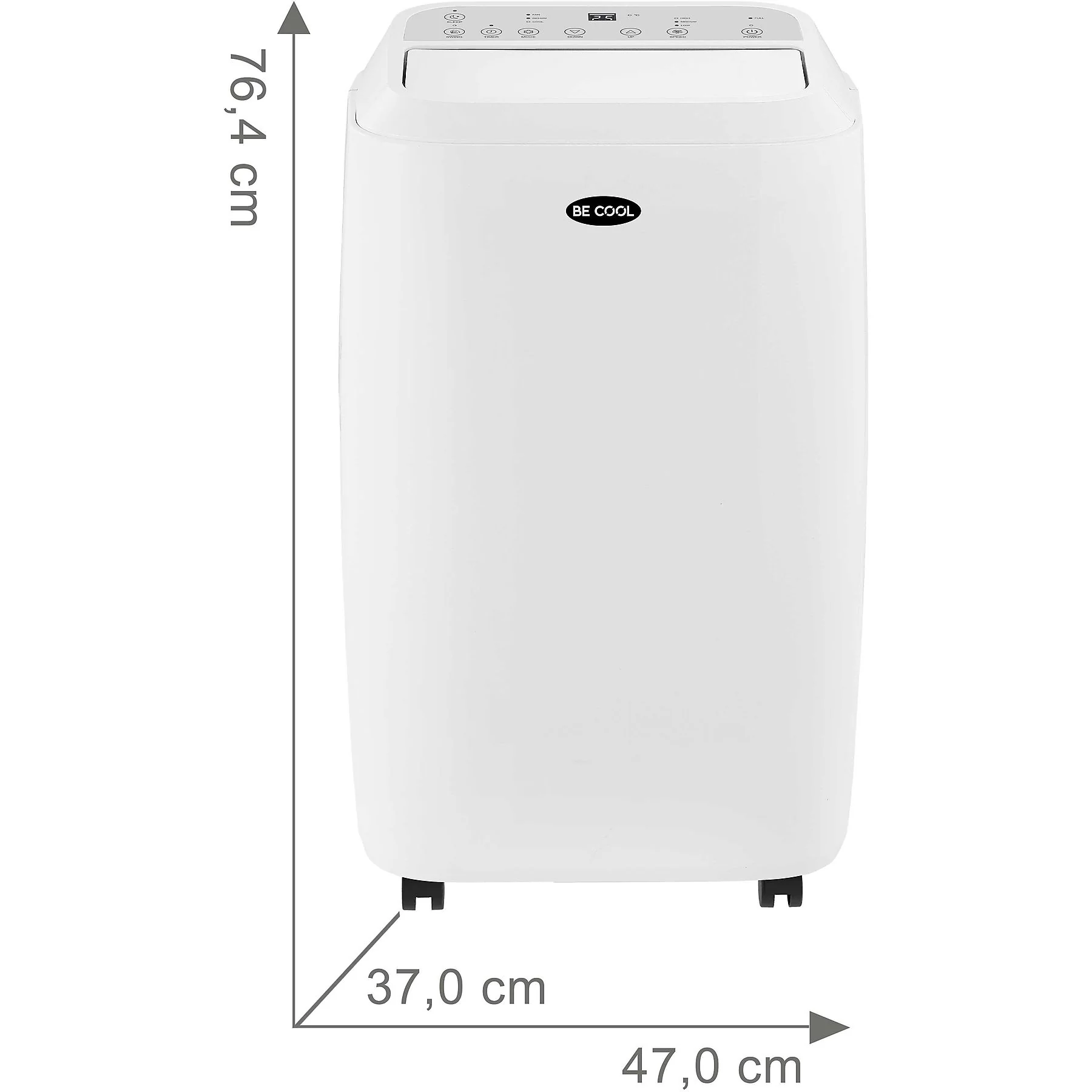 BECOOL BC18KL2101F Klimaanlage weiß für Räume bis 160 m3 EEK A