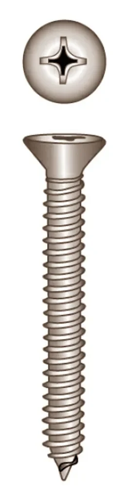 Yacht Steel Senkkopf Blechschraube DIN 7982 A4 4,2 x 16 mm Edelstahl