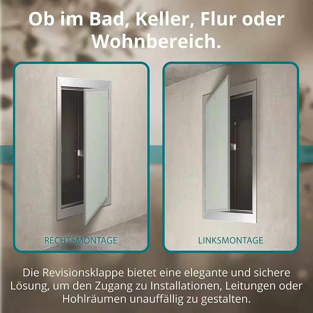 EASY ACT GMBH Revisionsklappe Alurahmen Revisionstür für Gipskarton