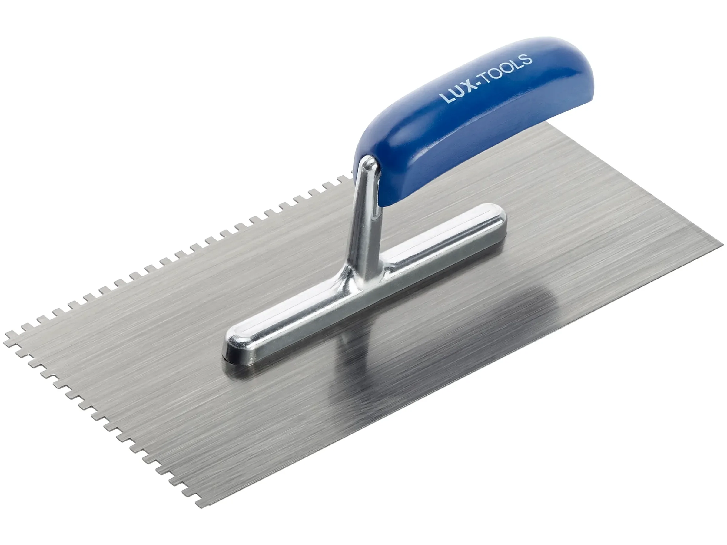 LUX-TOOLS Glättekelle 4 x 4 mm Zahnkelle für Fliesen