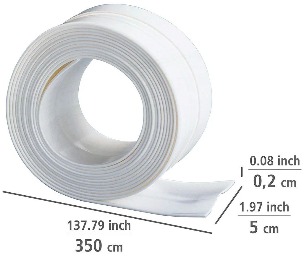 WENKO Wannenabdichtband extrabreit Dichtband für Badewannen
