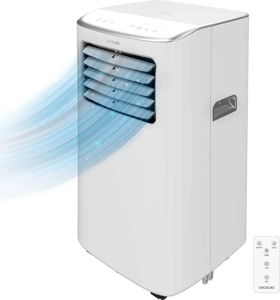 Cecotec 08171 mobiles Klimagerät 7000 BTU Entfeuchter R290 15 m2 65 dB