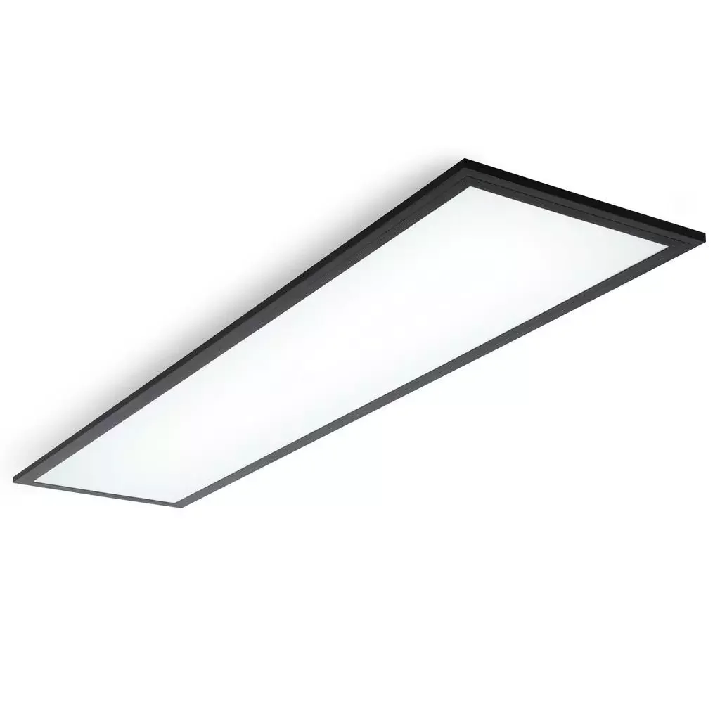 B.K.Licht LED Panel Deckenleuchte 100x25 cm Schwarz 22W 2200 lm 4000K