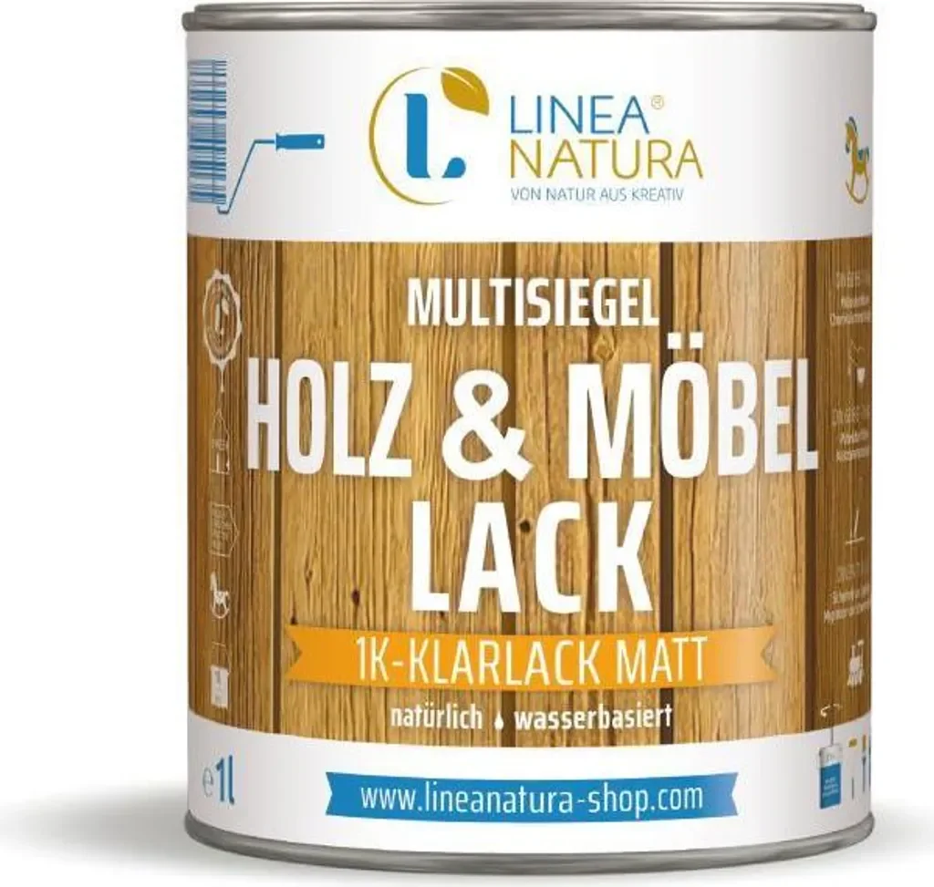 Linea Natura Multisiegel Holz- und Möbellack matt 1 L wasserbasiert