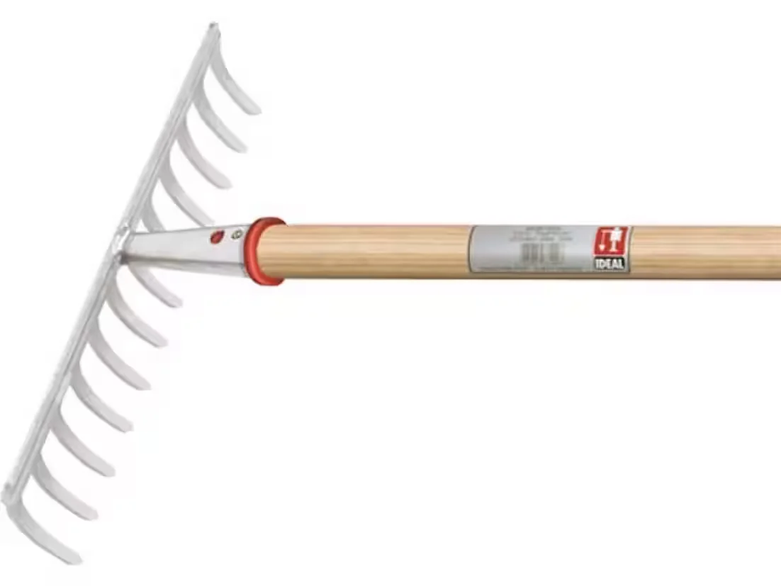IDEAL Gartenrechen 66401600, 16 Zinken, Arbeitsbreite 428 mm