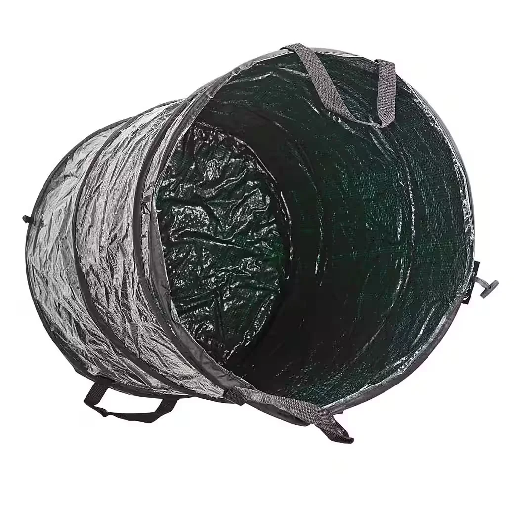 KESTEK Gartensack 120 Liter Pop Up PE Gartenabfallsack grün