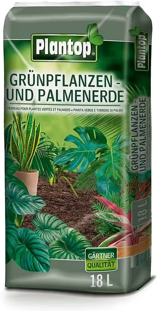 PLANTOP Blumenerde für Grünpflanzen und Palmen 18 L