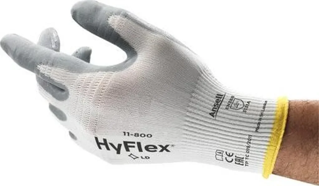Ansell HyFlex 11-800 Schutzhandschuhe Gr 11 EN 388 Nitrilschaum Nylon