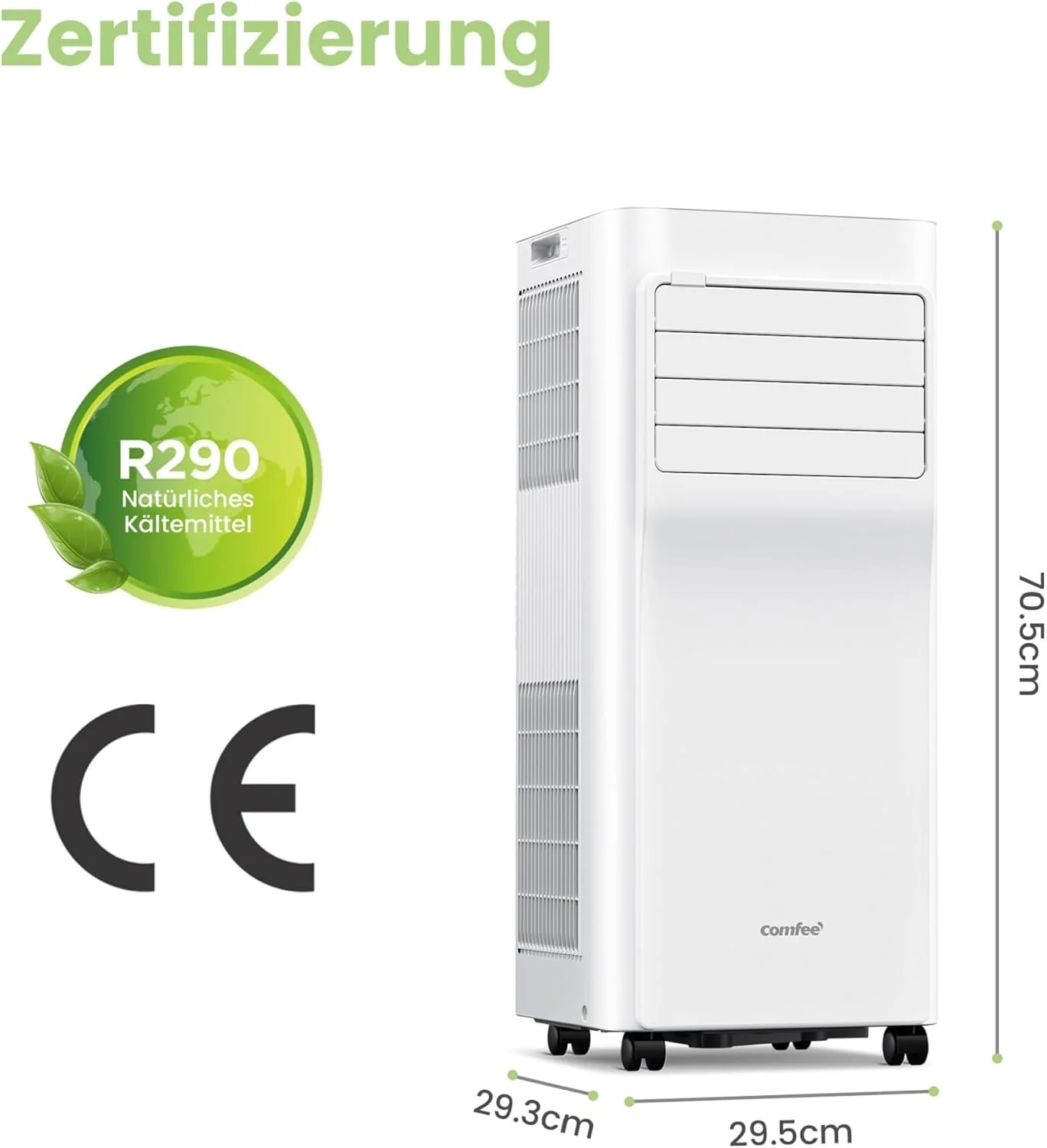 COMFEE Breezy Cool Pro 2.6 mobile Klimaanlage 9000 BTU 2,6 kW mit App