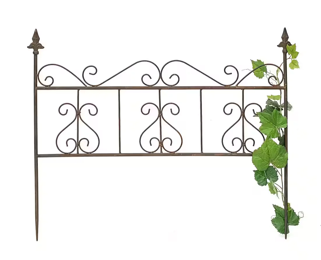 DANDIBO Rankhilfe Metall 60 cm freistehend Rankgitter Rostoptik 96016