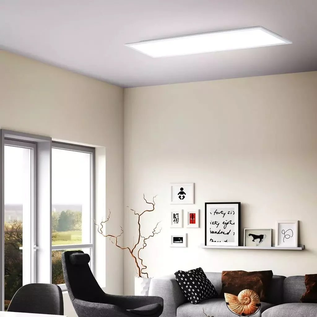B.K.Licht LED Deckenpanel 100x25 cm dimmbar CCT 3000-6500K 24W 2200 lm