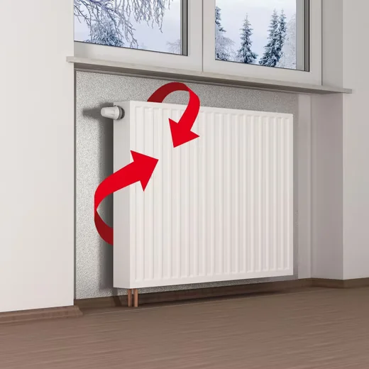 CLIMAPOR Dämmplatte EPS alubeschichtet, 50 cm, Wärmedämmung