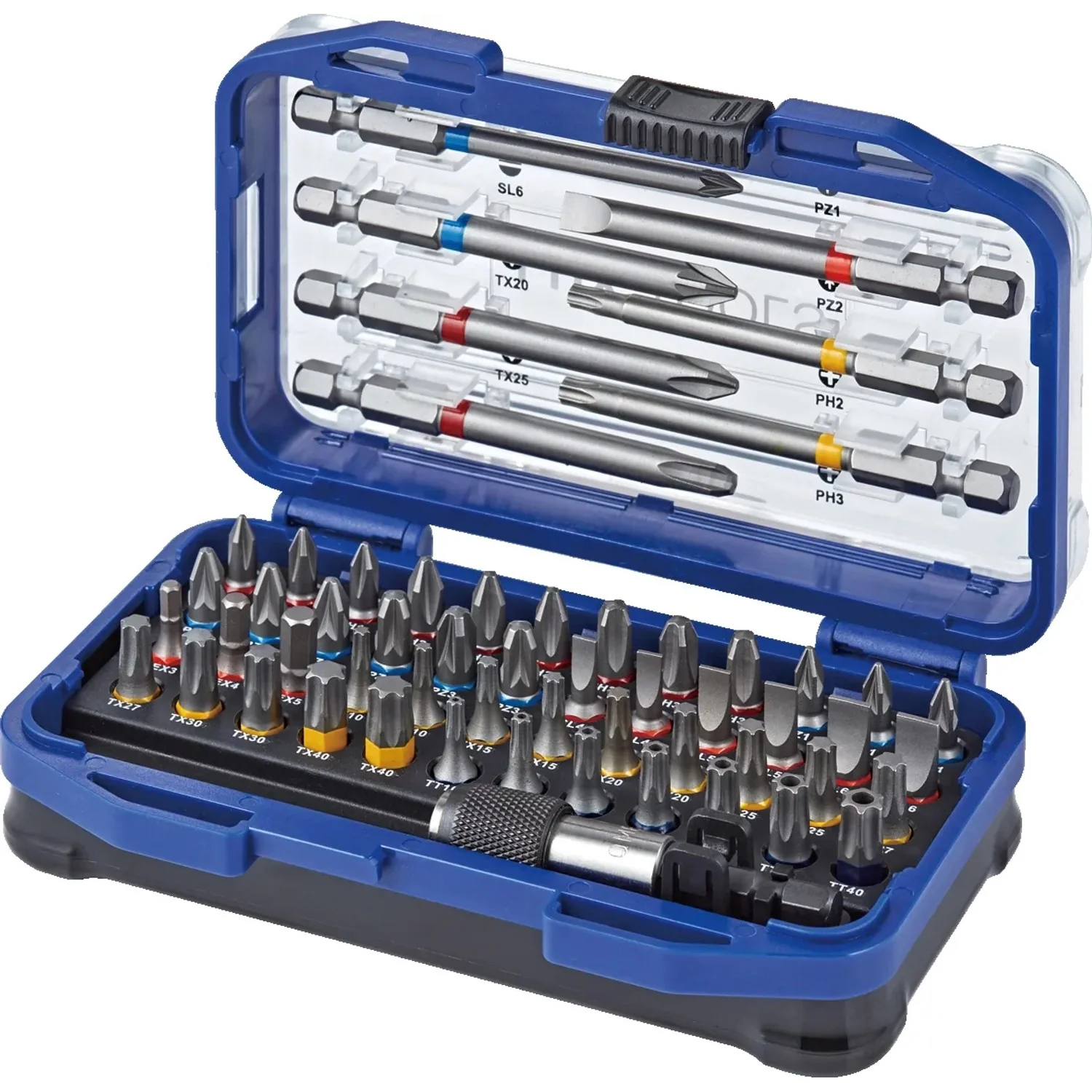 LUX-TOOLS Bit-Set 56-teilig Schrauberbits für Akkuschrauber