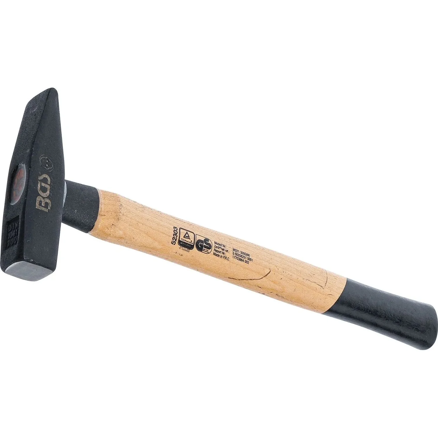 BGS Schlosserhammer 300 g DIN 1041 mit Hickorystiel 52303