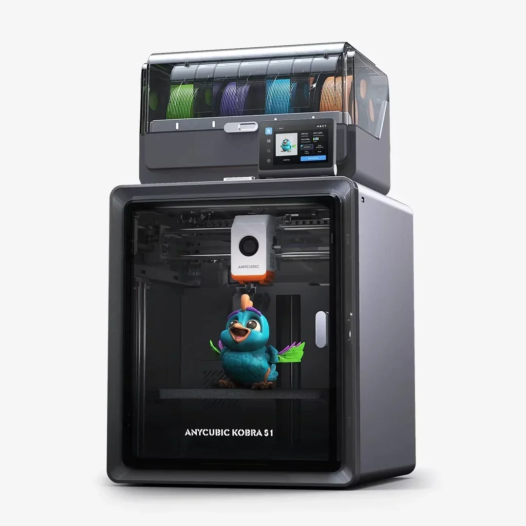 Anycubic Kobra S1 Combo 3D Drucker FDM Bundle mit Auto Leveling