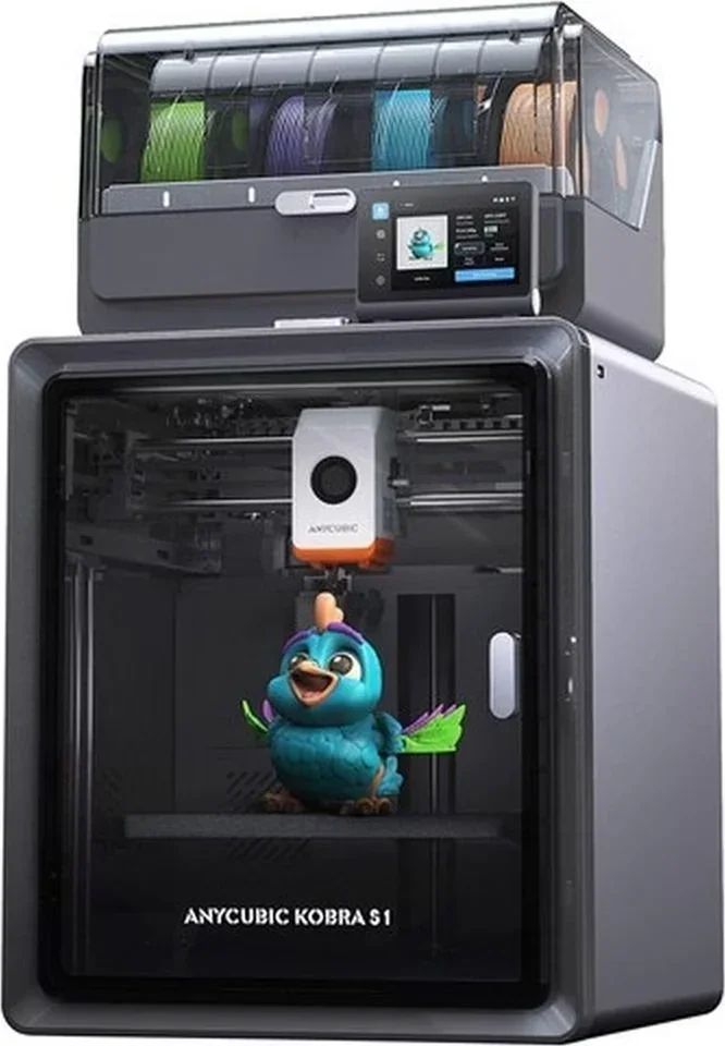 Anycubic Kobra S1 Combo 3D Drucker FDM Bundle mit Auto Leveling
