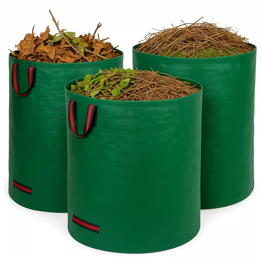 Grafner Gartensack 272L 3er Set Laubsack PE 150g/m² verstärkt