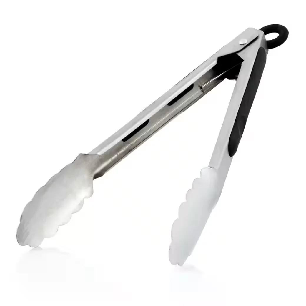 BBQ-TORO Grillzange aus Edelstahl 27 cm hitzebeständige Küchenzange