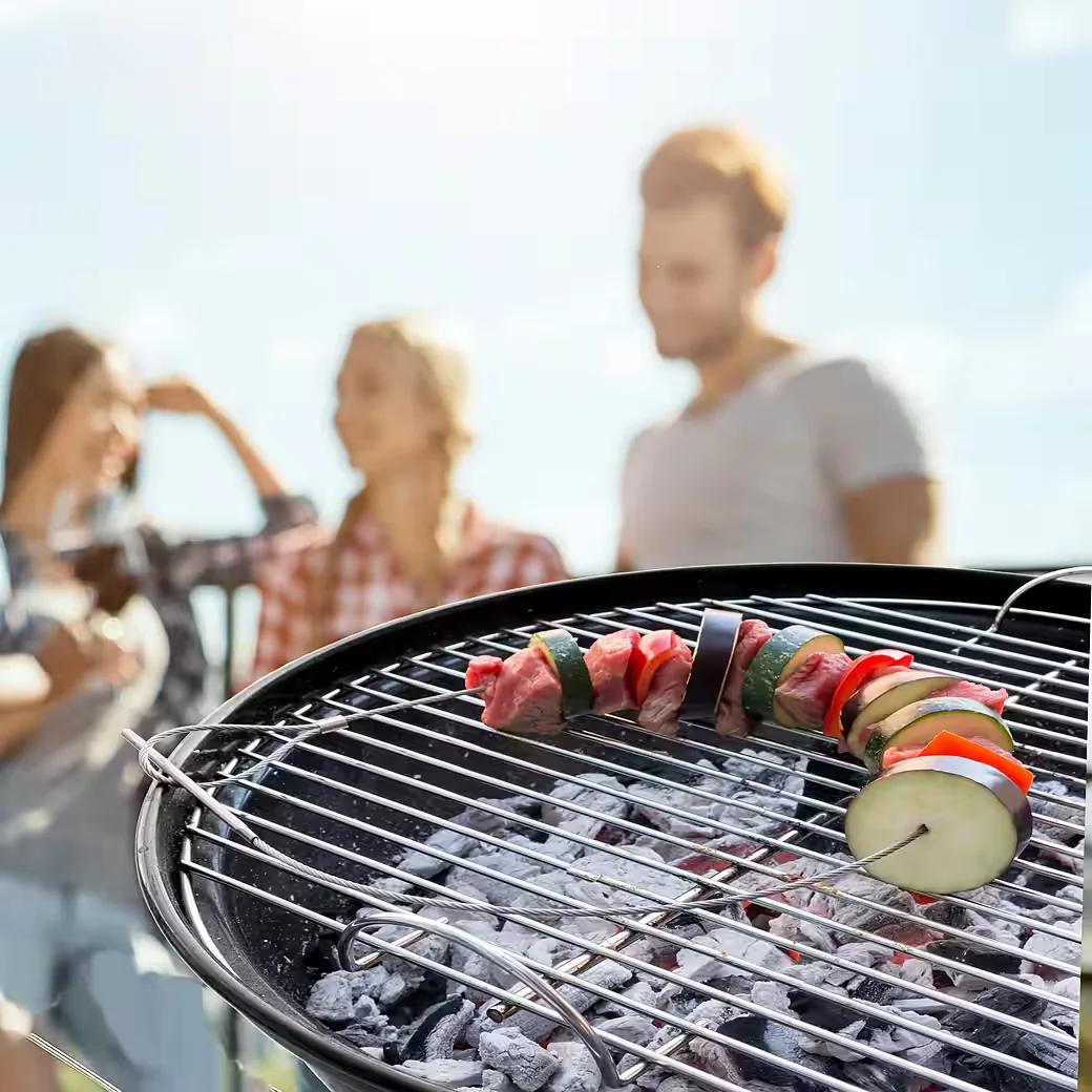 Lantelme flexible Grillspieße Edelstahl 76 cm, 4er Set Schaschlik