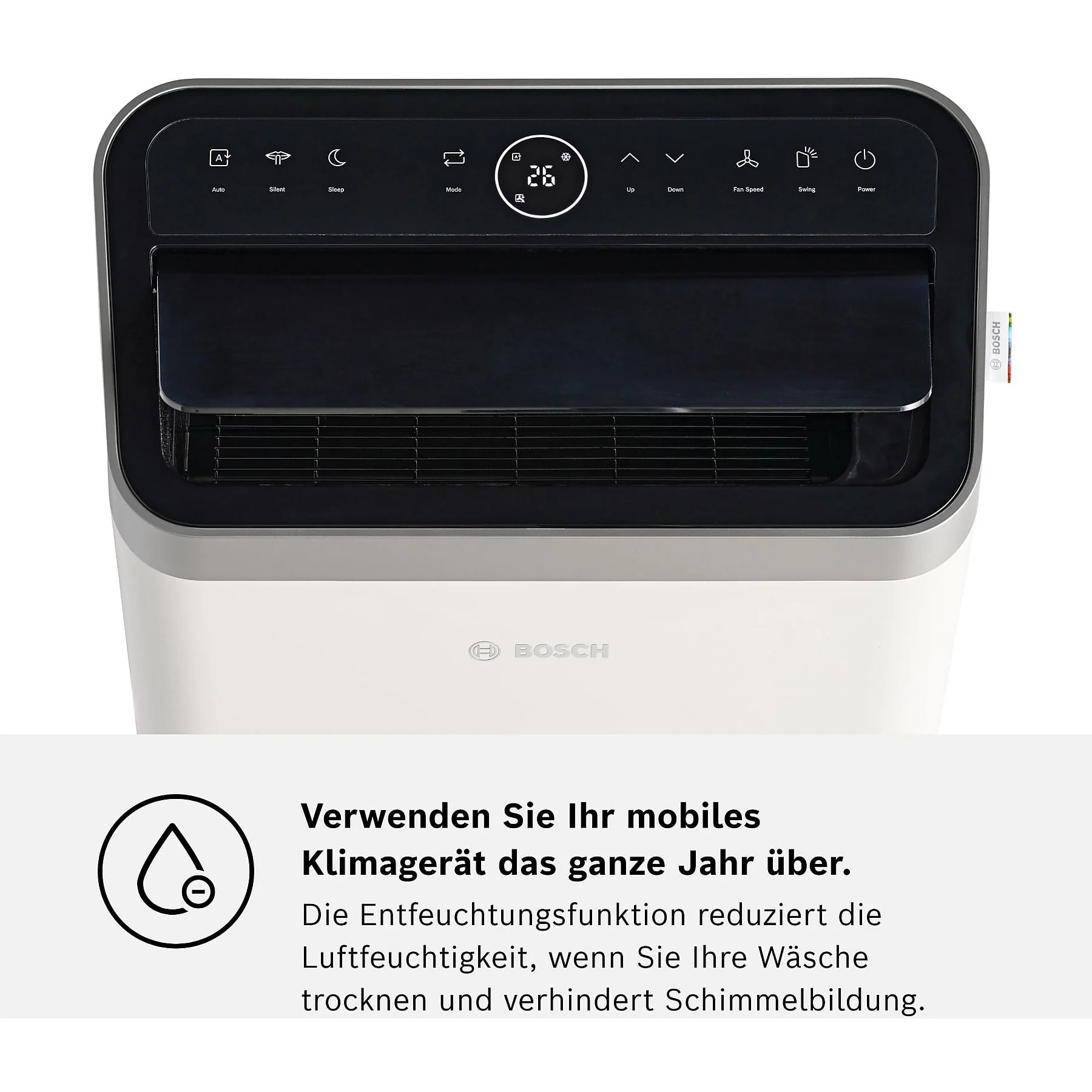 BOSCH Cool 4000 mobiles Klimagerät weiß bis 35 m² EEK A+