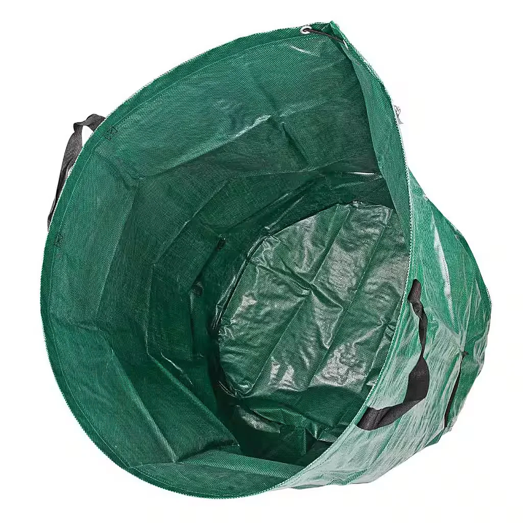 KESTEK Gartensack 500L grün PP Laubsack Gartenabfallsack