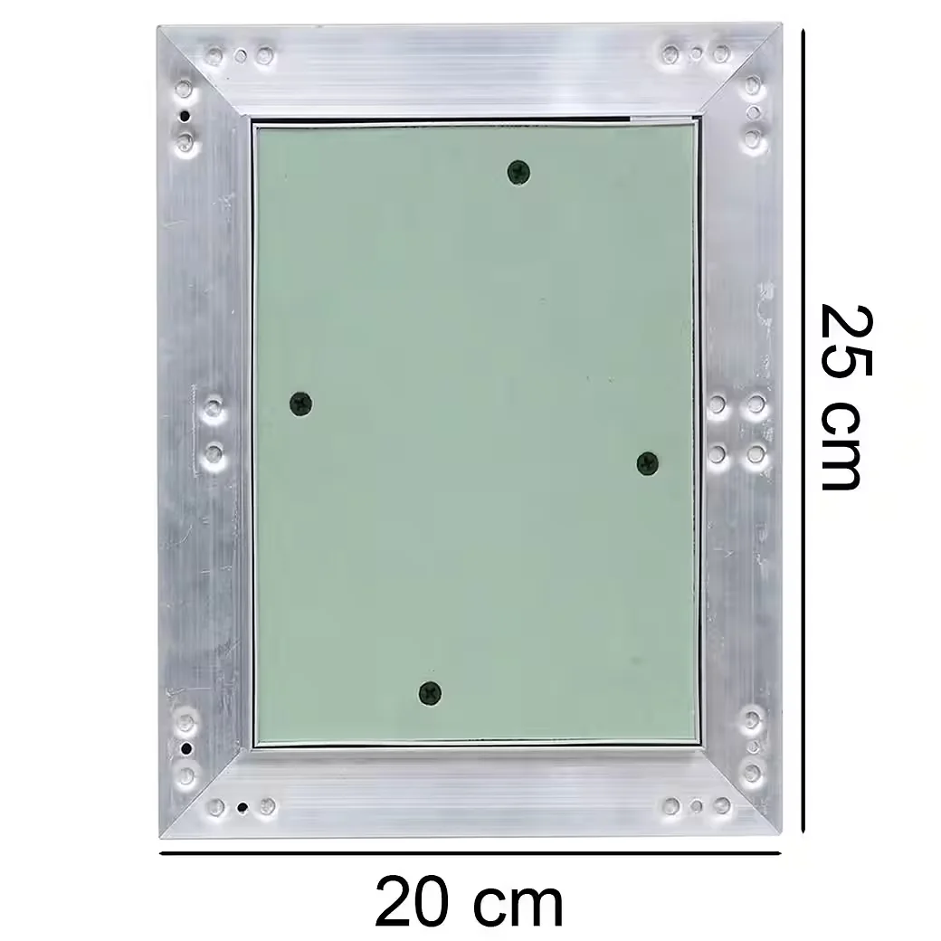 V2AOX Revisionsklappe Aluminiumrahmen für Gipskarton 20 x 25 cm