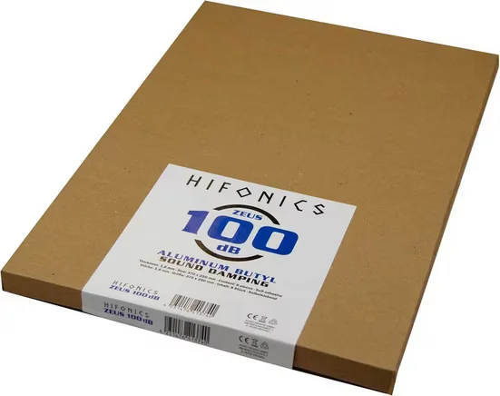 HIFONICS ZEUS100db AluButyl Dämmplatte selbstklebend 1,6 mm