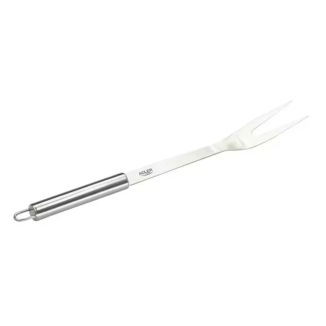 ADLER Grillbesteck-Set AD 6728 Edelstahl, Zange, Gabel, Pfannenwender