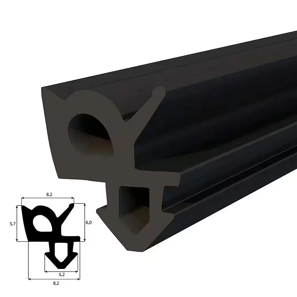 DQ-PP Tür- und Fensterdichtung 5 m Schwarz für PVC-Fenster
