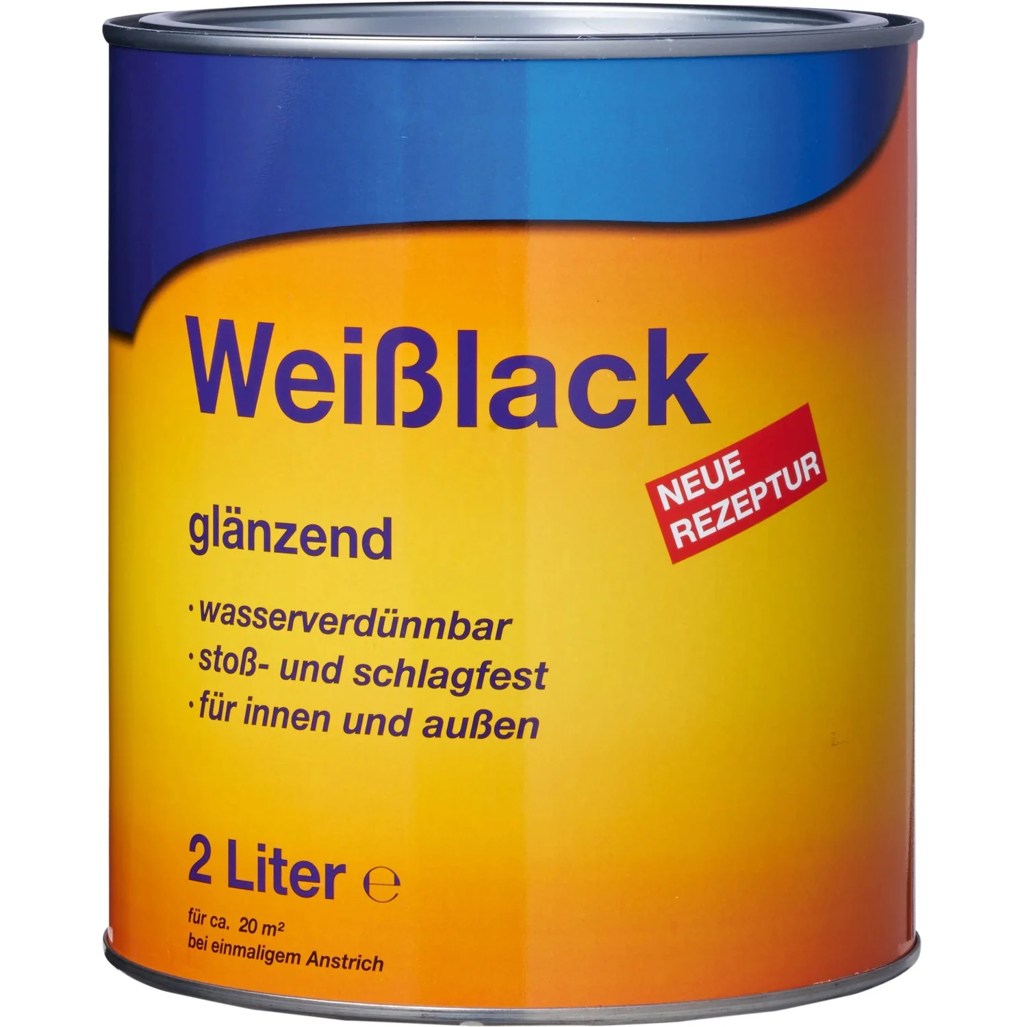 Flamingo Weißlack glänzend 2 Liter Lackfarbe