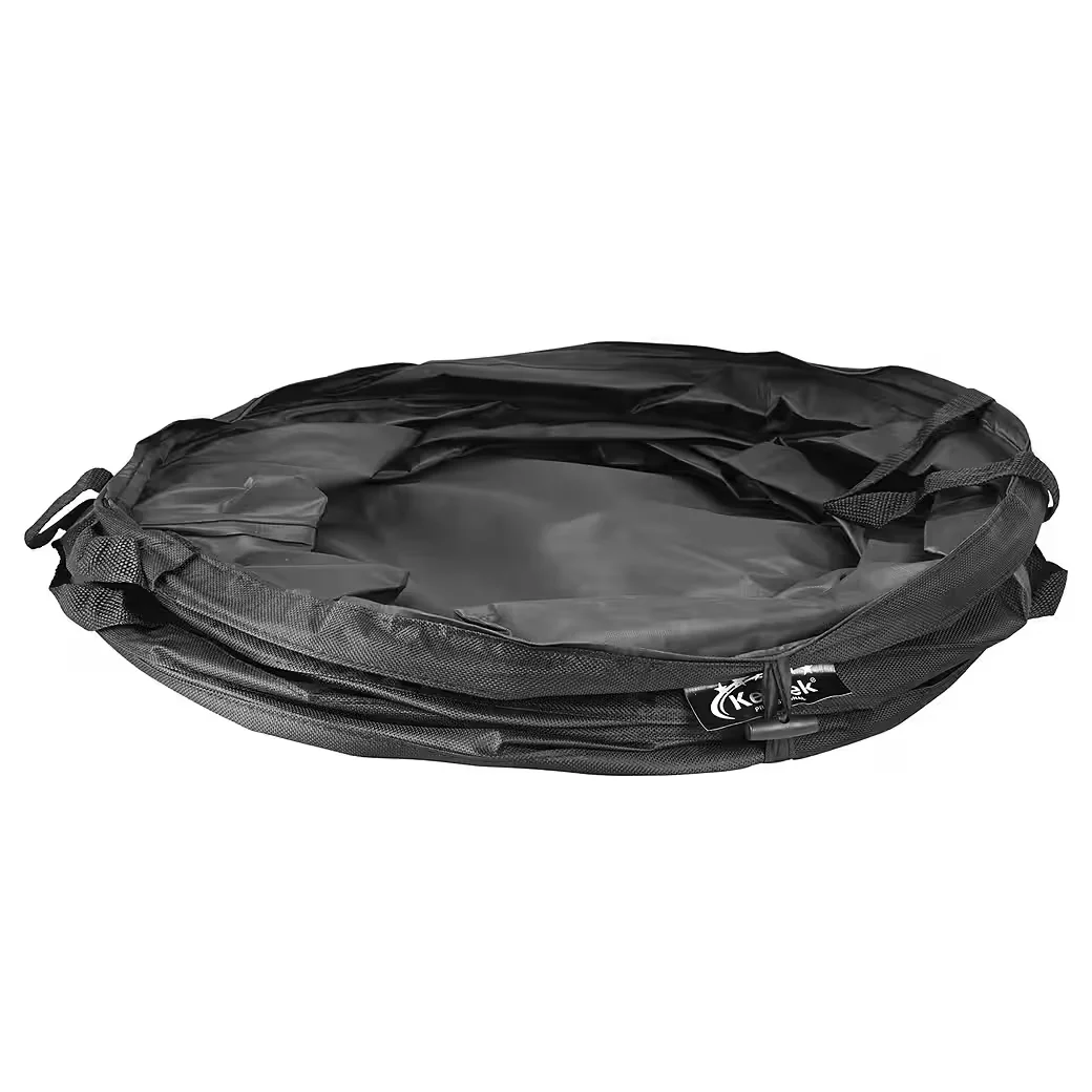 KESTEK Gartensack PopUp 85L Schwarz Profi Gartenabfallsack faltbar